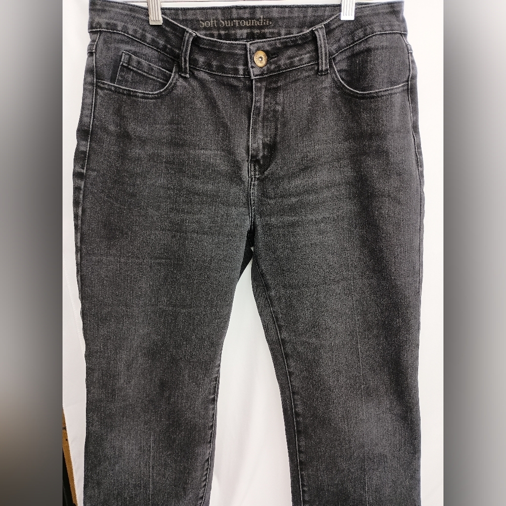 SOFT SURROUNDINGS Designer Black‎ Denim Jeans (#1,431)